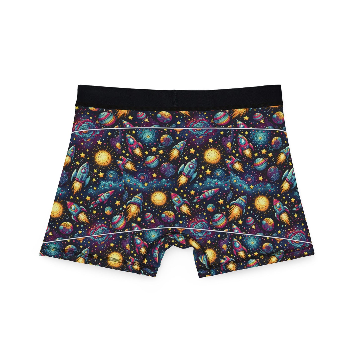 ABDL Space Rocket Men's Boxers - Ultra Soft & Stretchy for Littles