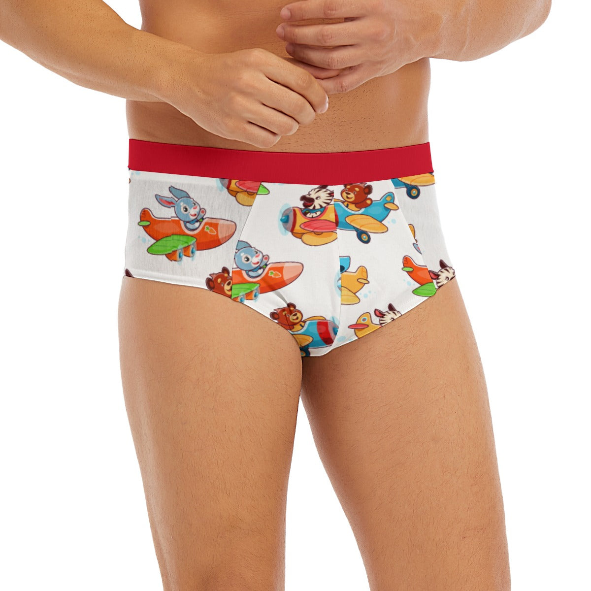 "Sky-High Snuggle Squad™ Big Kid Briefs - Adventure Awaits in Every Undie Flight!" ✈️🐻🌟