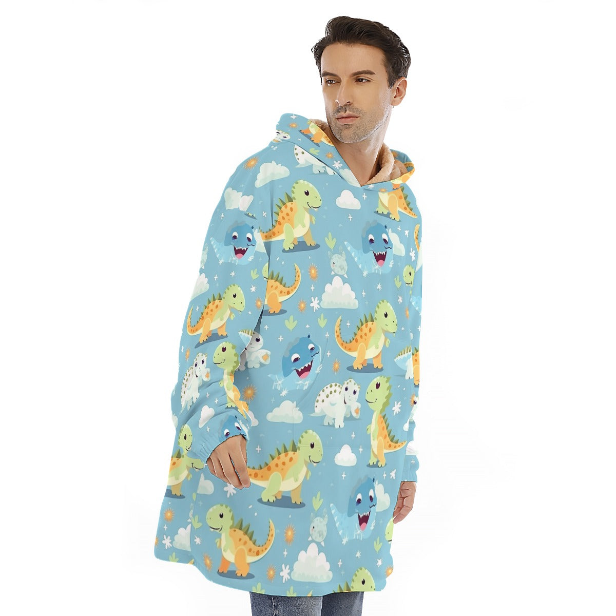 🦖 Cozy Dino Hooded Blanket 🦖