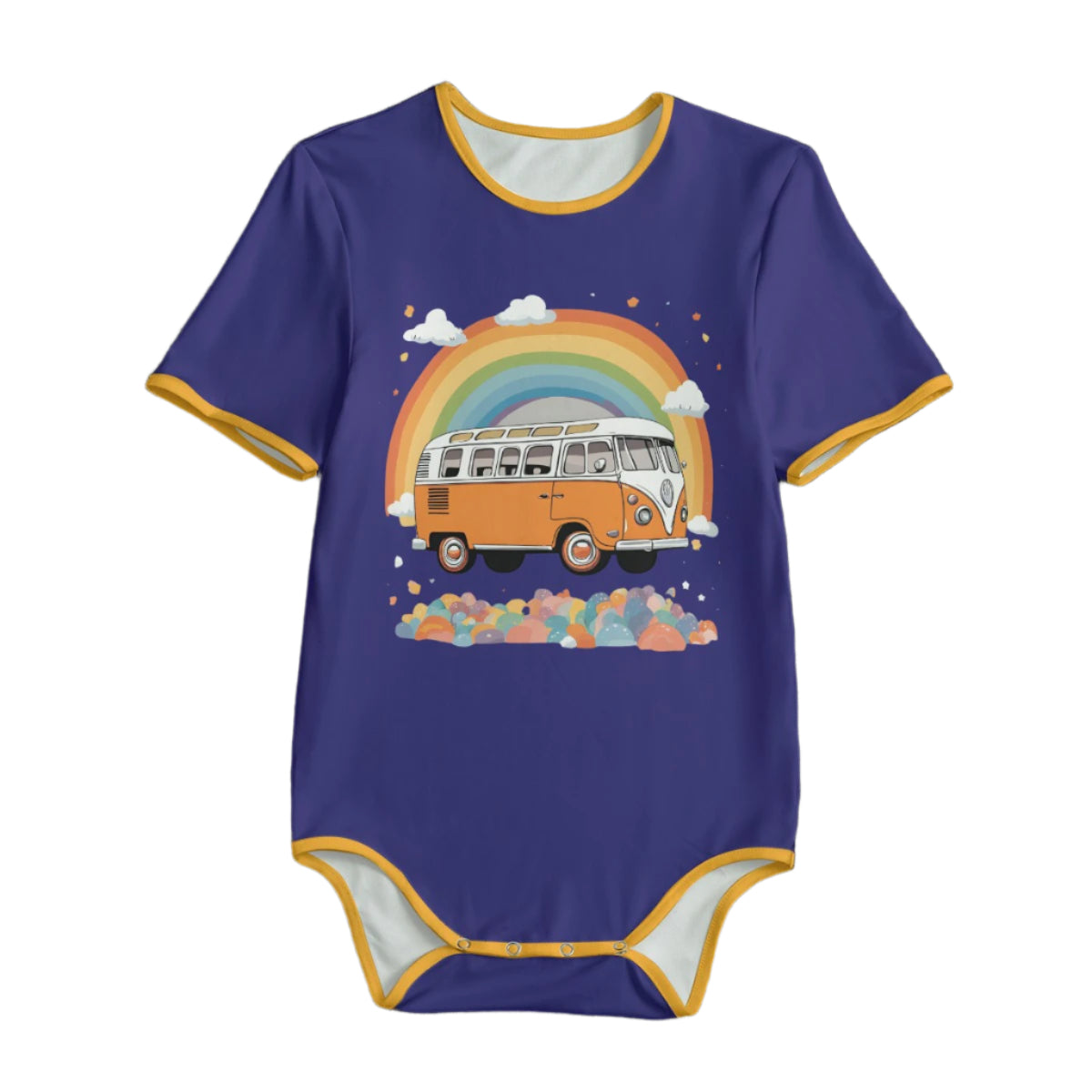 Little Dreamland Adventure Bodysuit – Ride the Rainbow! 🌈🚐