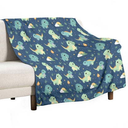 🦕 Snuggly Dino Dreams Fleece Blanket 🦕