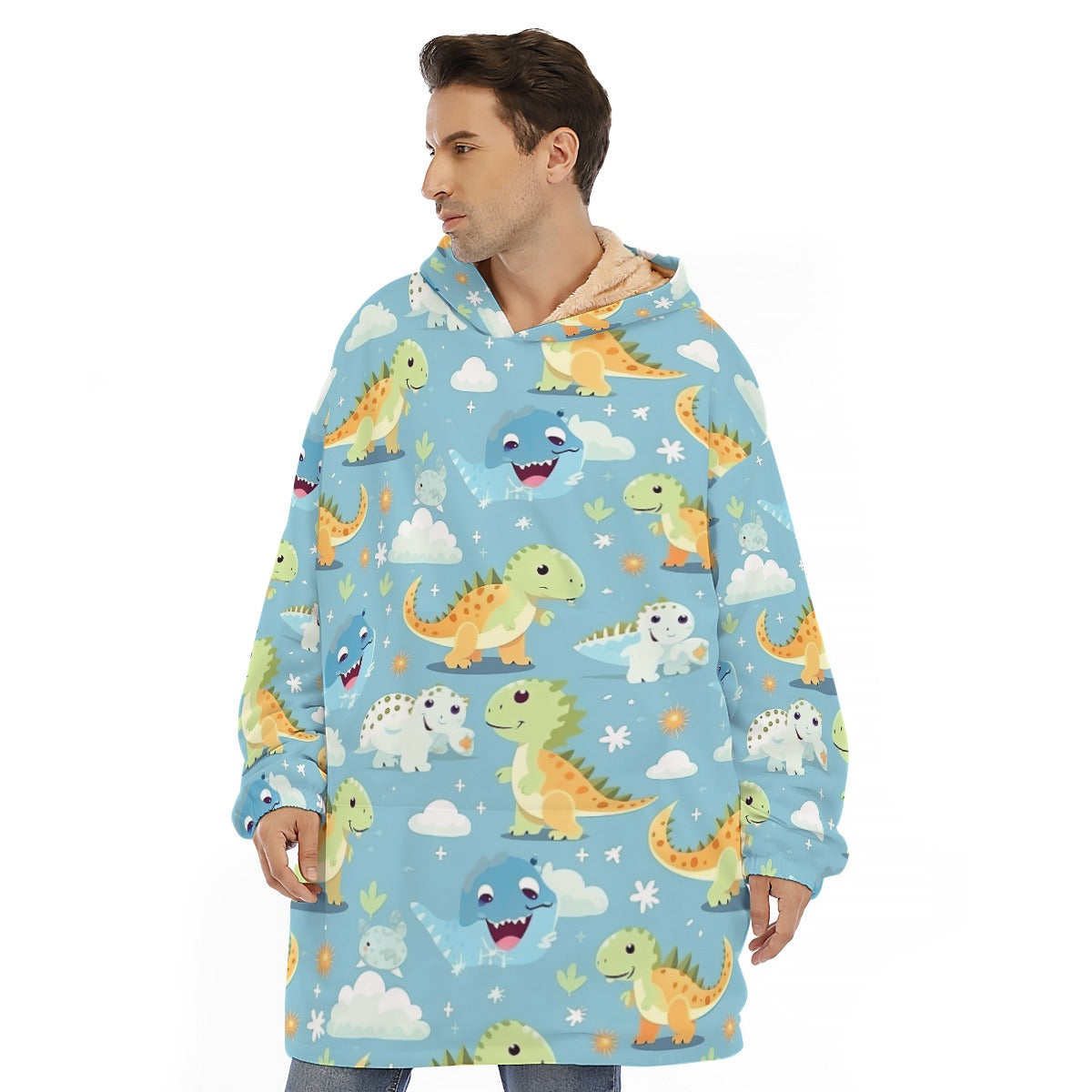 🦖 Cozy Dino Hooded Blanket 🦖