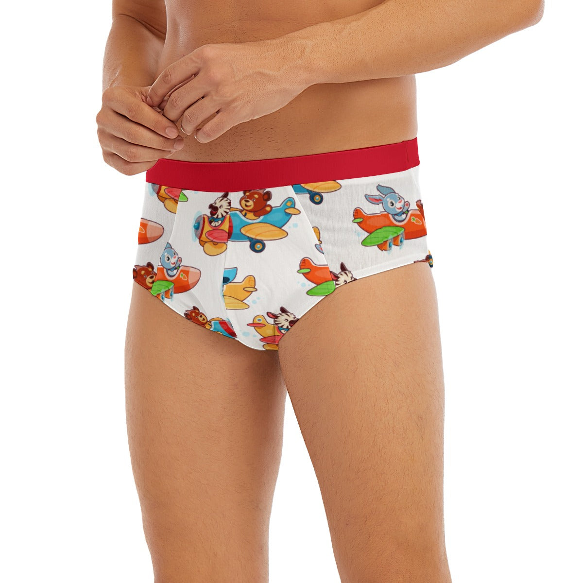 "Sky-High Snuggle Squad™ Big Kid Briefs - Adventure Awaits in Every Undie Flight!" ✈️🐻🌟