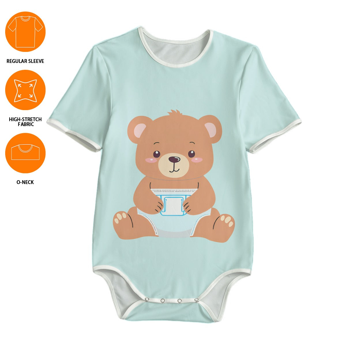 Beary Cute Diaper Onesie – Snuggle Up in Sweetness! 🐻🍼