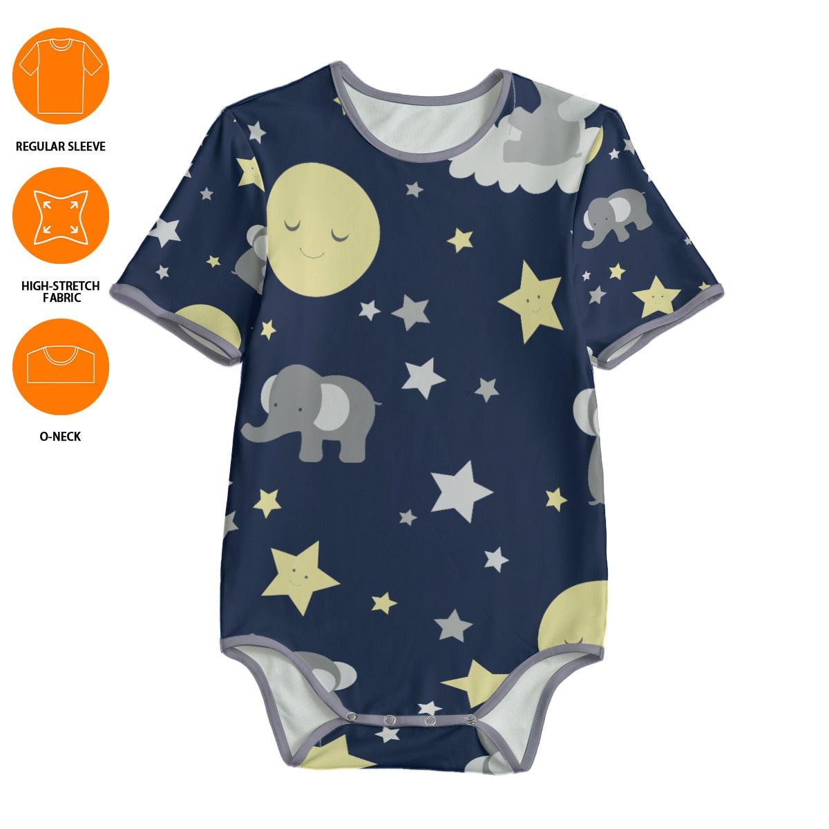 🌙 Starry Dreams Elephants Onesie 🌙