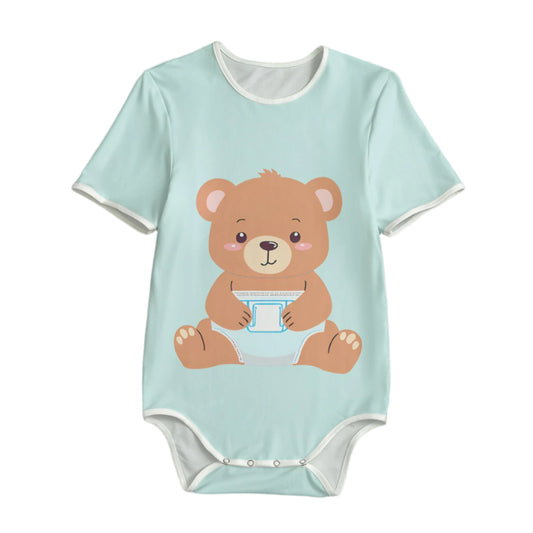 Beary Cute Diaper Onesie – Snuggle Up in Sweetness! 🐻🍼