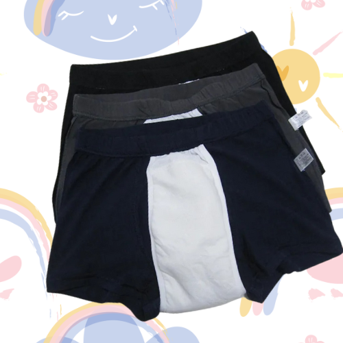 🌈 3-Pack Men’s Cute Cotton Incontinence Briefs! 💧 Adorable ABDL-Friendly Reusable Diaper Underwear for Gentle Comfort 🍼