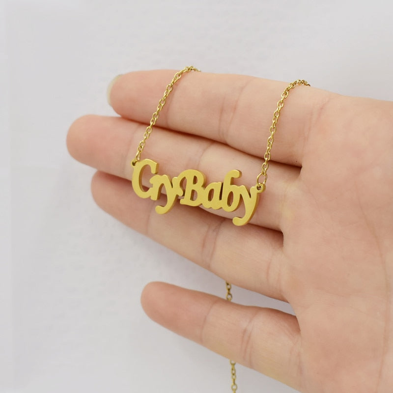Crybaby Pendant Necklace