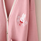 Cute Embroidered Bunny Knitted Sweater