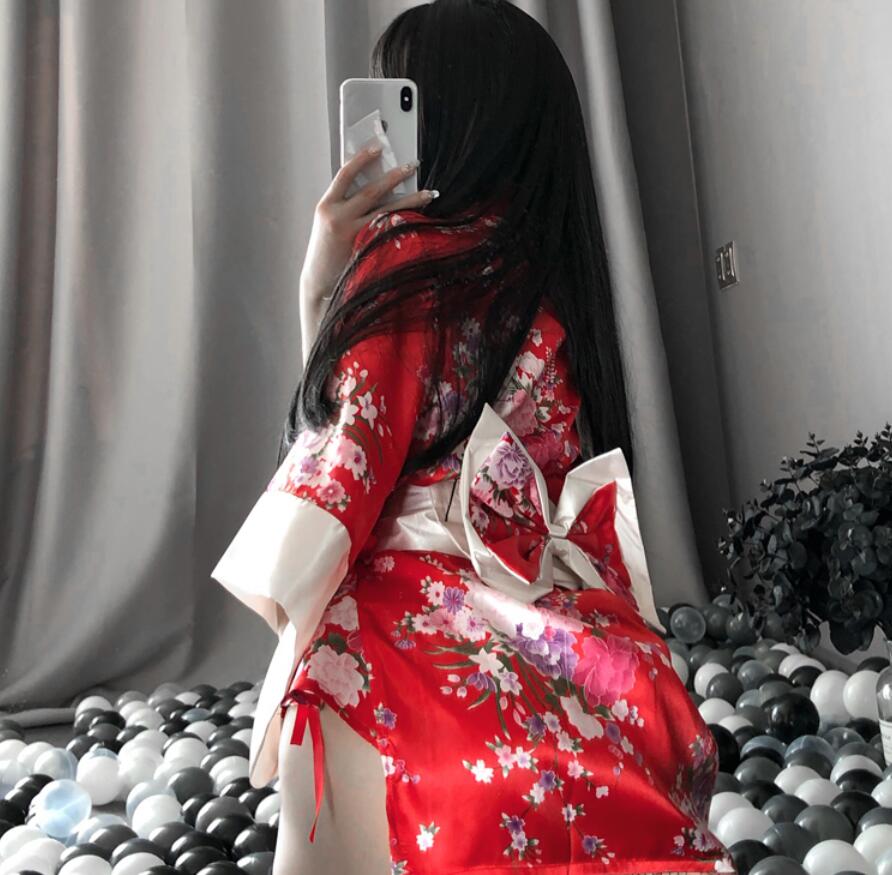 Sexy Floral Sakura Kimono Robe