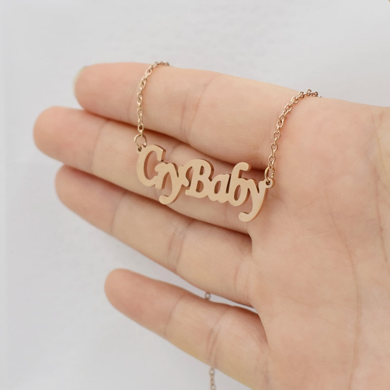 Crybaby Pendant Necklace