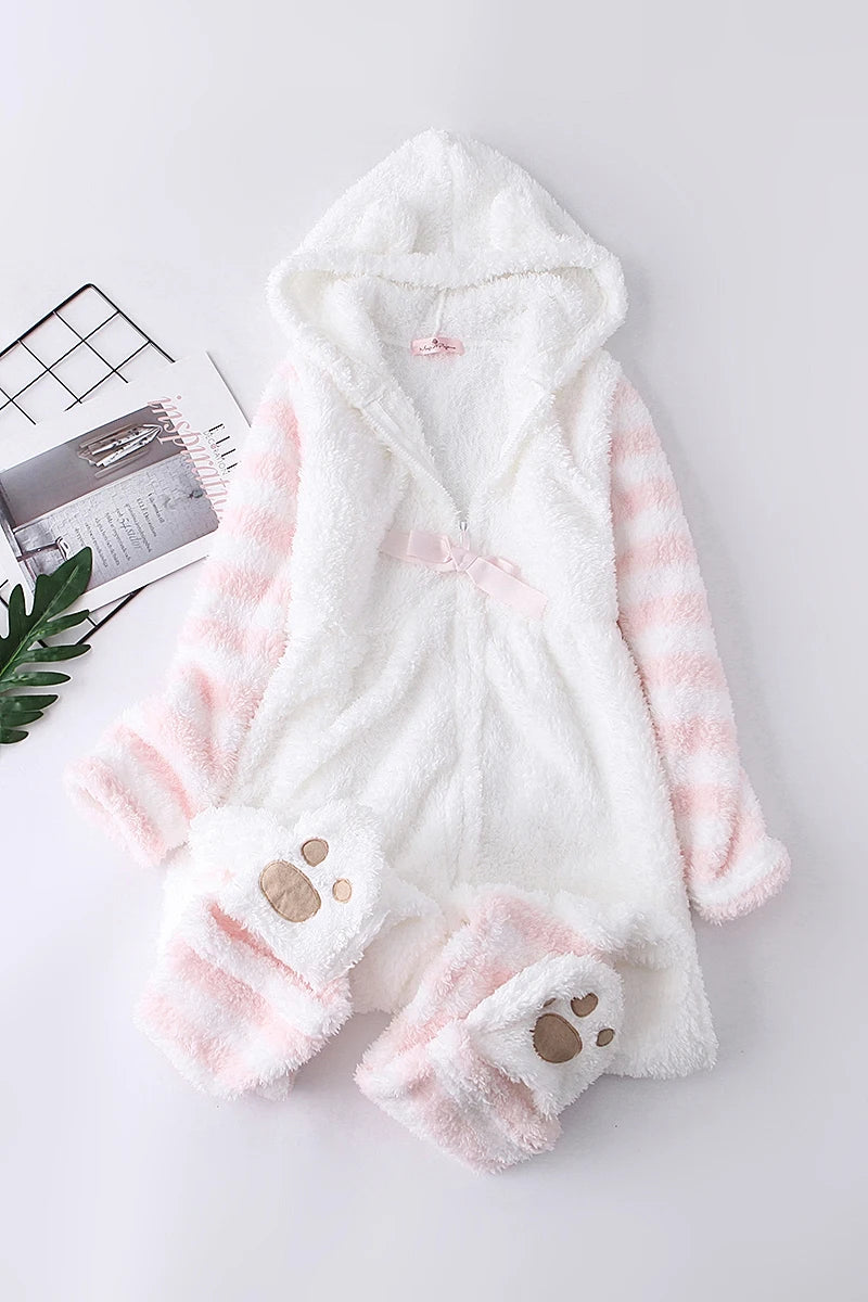 🐱 Cuddle Up with Our Purr-fectly Cozy Cat Ears Onesie Pajamas 🐱
