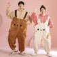 ABDL Cozy Cuddle Bunny: Hooded Pajamas Jumpsuit with Adorable Ears
