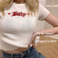 Cute Baby Embroidered Crop Top T Shirt