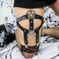 Adjustable Star Pentagram Leather Leg Garter