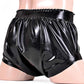 Black Sexy Latex Diaper with Buttons – Embrace Playful Elegance!