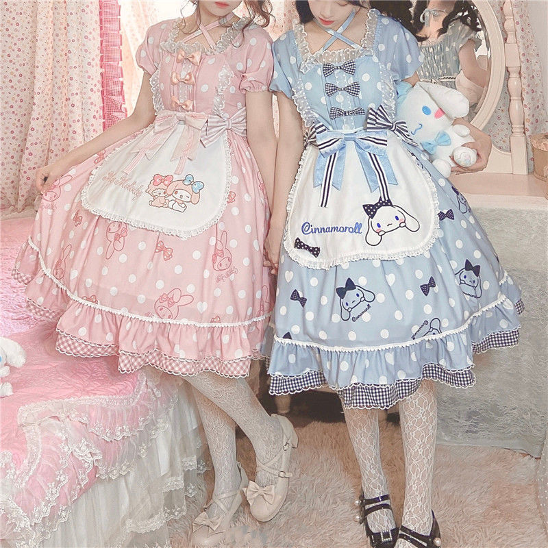 Sweet Princess Lolita Style Polka Dot Dress