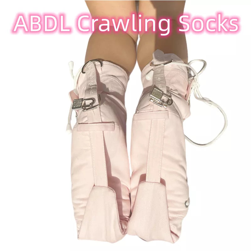 ✨ Crawl, Kneel, & Play in Comfort with Our ABDL Crawling Enforcer Padded Socks ✨