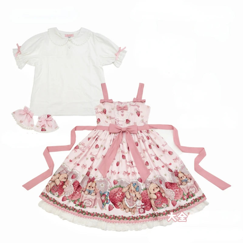 ABDL Cute Strawberry Rabbit Dress