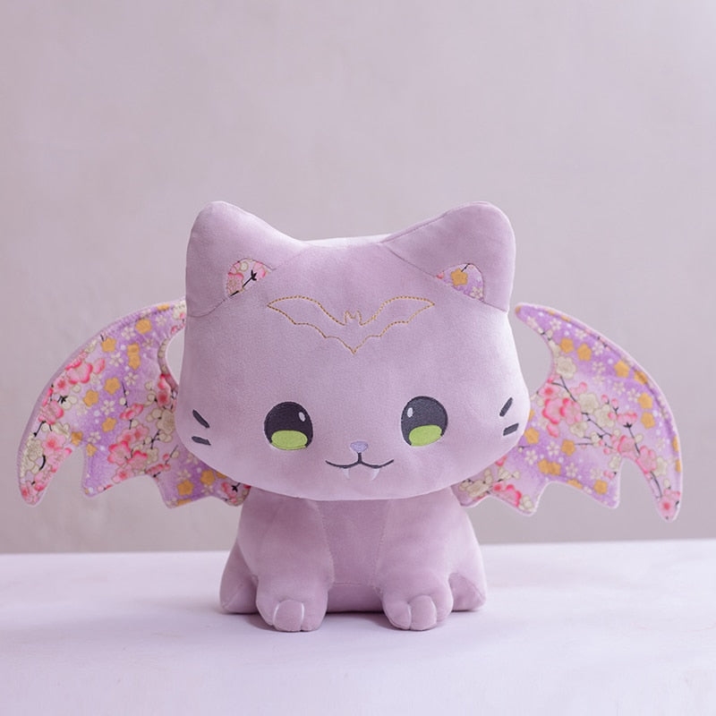 Cute Cat With Bat Wings Plush Toy