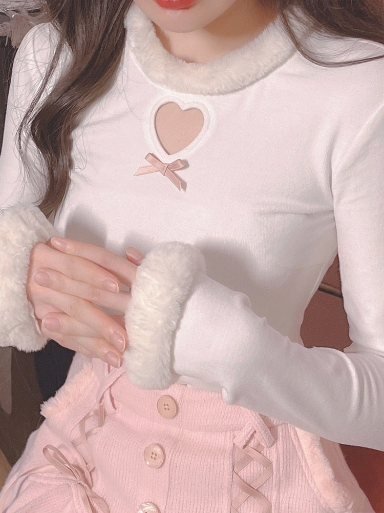 Sweet Long Sleeve Knitted Top