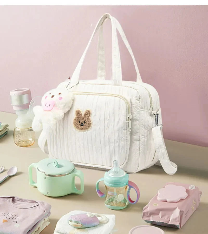 Adorable Bunny Diaper Bag - Multi-Functional & Kawaii Charm 🐰✨