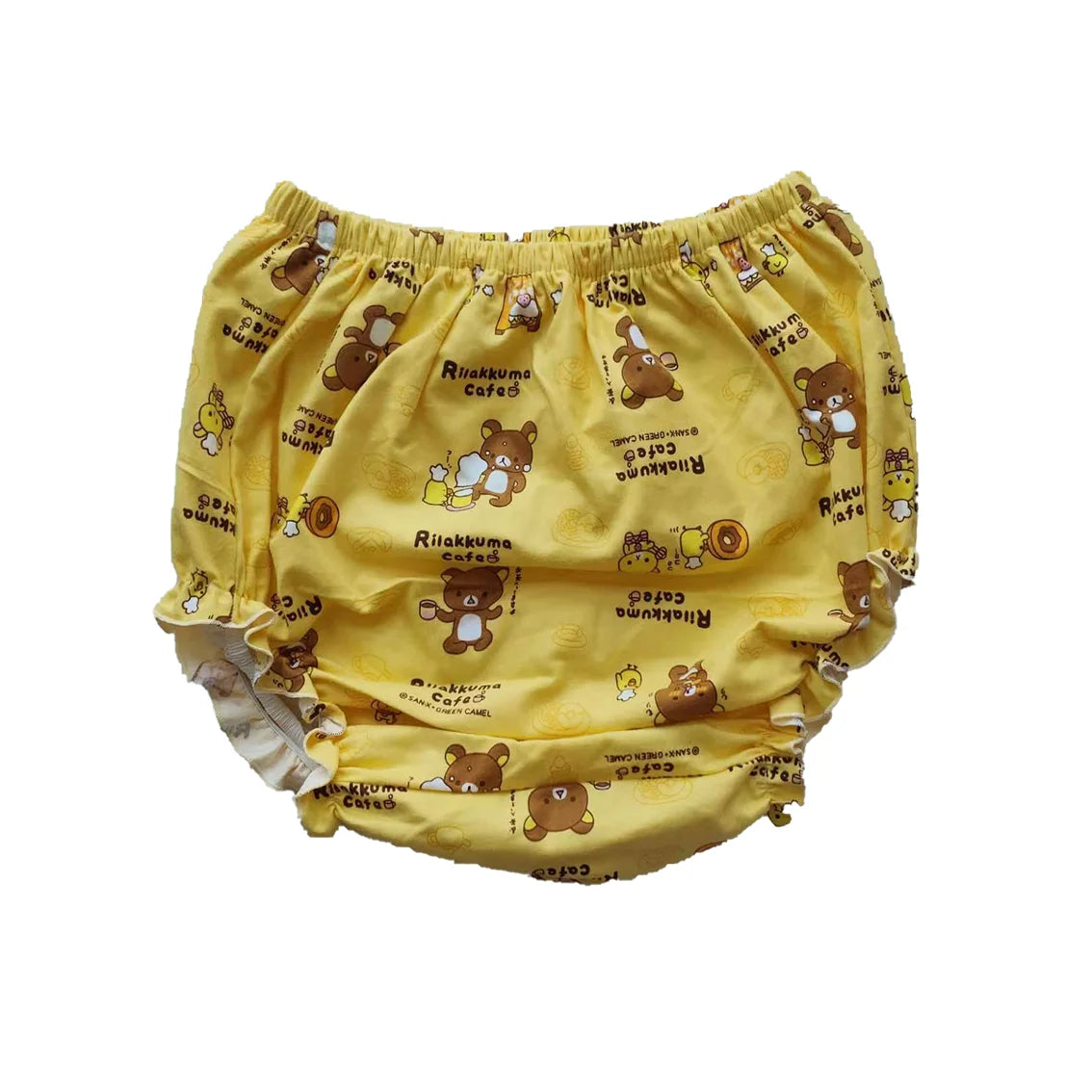 SnuggleBums Yellow Bear Print Pull-on Cotton Flannel Pants - ABDL Adult Incontinence Comfort!