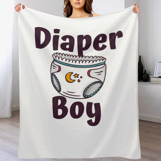 ABDL Diaper Boy Throw Blanket