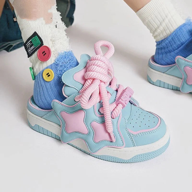 🌟✨Twinkle Toes Ahead! Cute Star Sneaker Sandals for Your Inner Baby✨🌟
