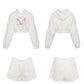 Warm Sweet Two Piece Shorts & Hoodie Set