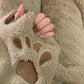 ABDL Cute Bear Hooded Flannel Pajamas Set