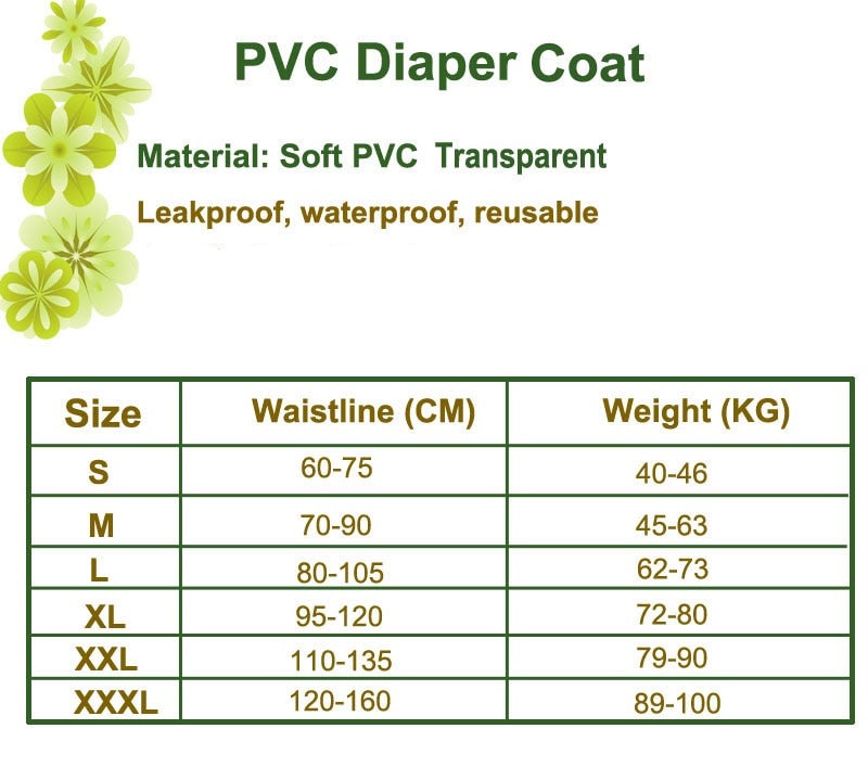 ABDL Dot Reusable Waterproof Plastic Diaper Cover