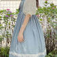 Sweet Puff Sleeves School Dress