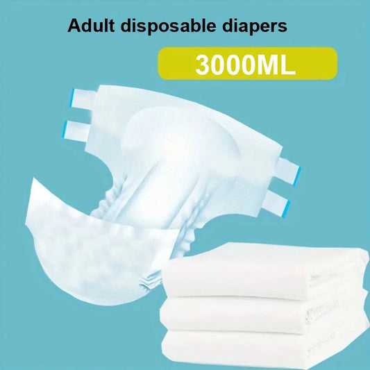 3000ml Disposable Adult Baby Diapers (3 Pcs)
