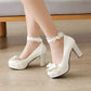Bow & Lace Mary Jane Pumps