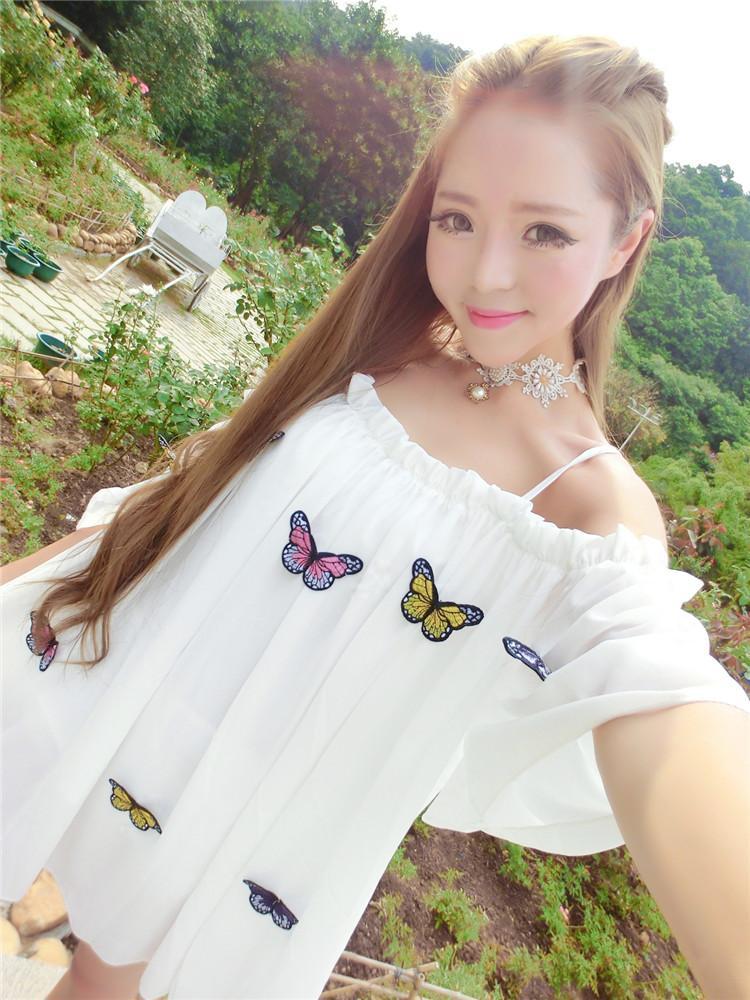 Cute Chiffon Butterfly Dress