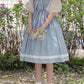 Sweet Puff Sleeves School Dress