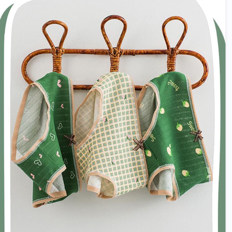 Cute Green Dinosaur Cotton Panty Set (3 Pcs)