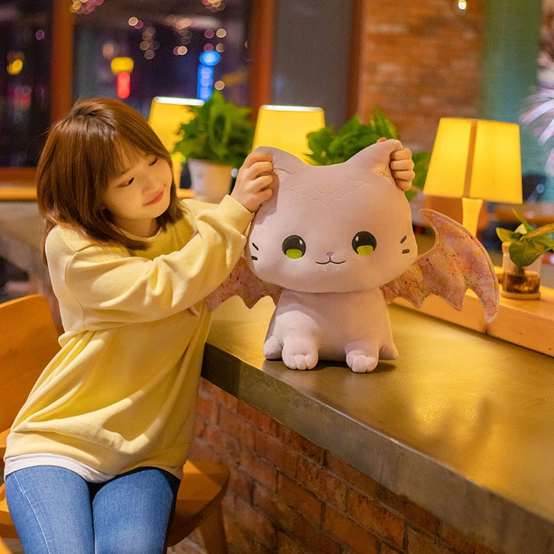 Cute Cat With Bat Wings Plush Toy