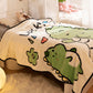 Cuddly Companions: Lovely Dinosaur Flannel Blanket for Little Hearts