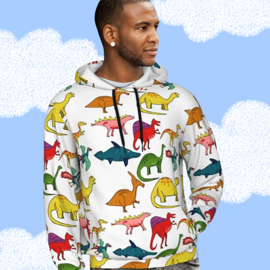 Cozy Up in Cuteness: ABDL Adult Baby Dinosaur Hoodie for Littles with Style