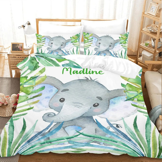 Cozy Critter Comfort: Custom ABDL Forest Friends Duvet Cover Set