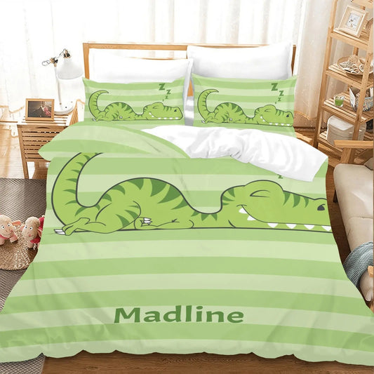 Cozy Critter Comfort: Custom ABDL Forest Friends Duvet Cover Set