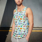 ABDL Dinosaur Print Tank Top