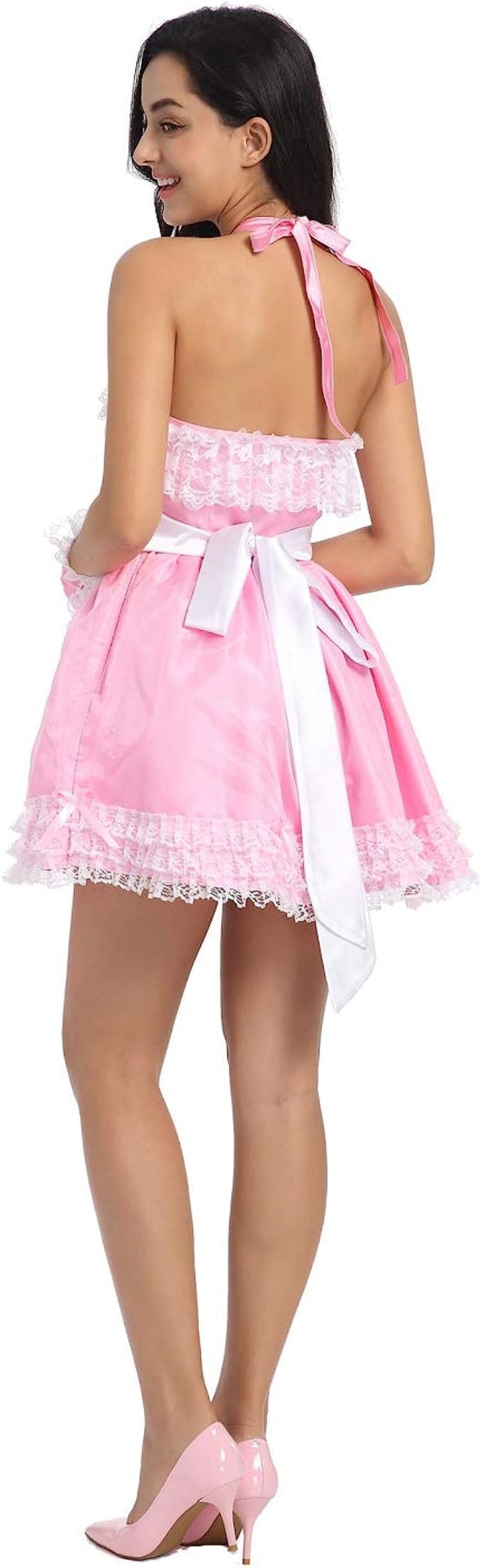 White Satin Maids Dress