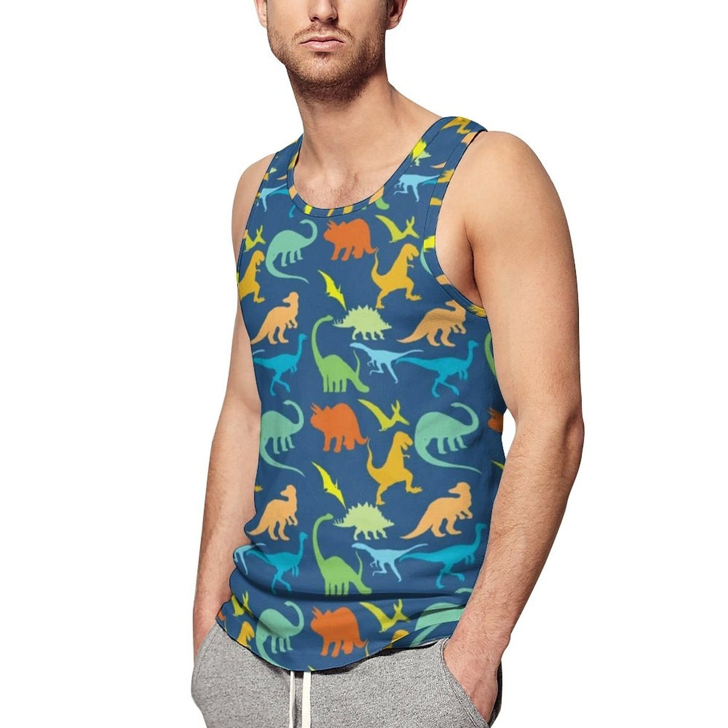 ABDL Dinosaur Print Tank Top