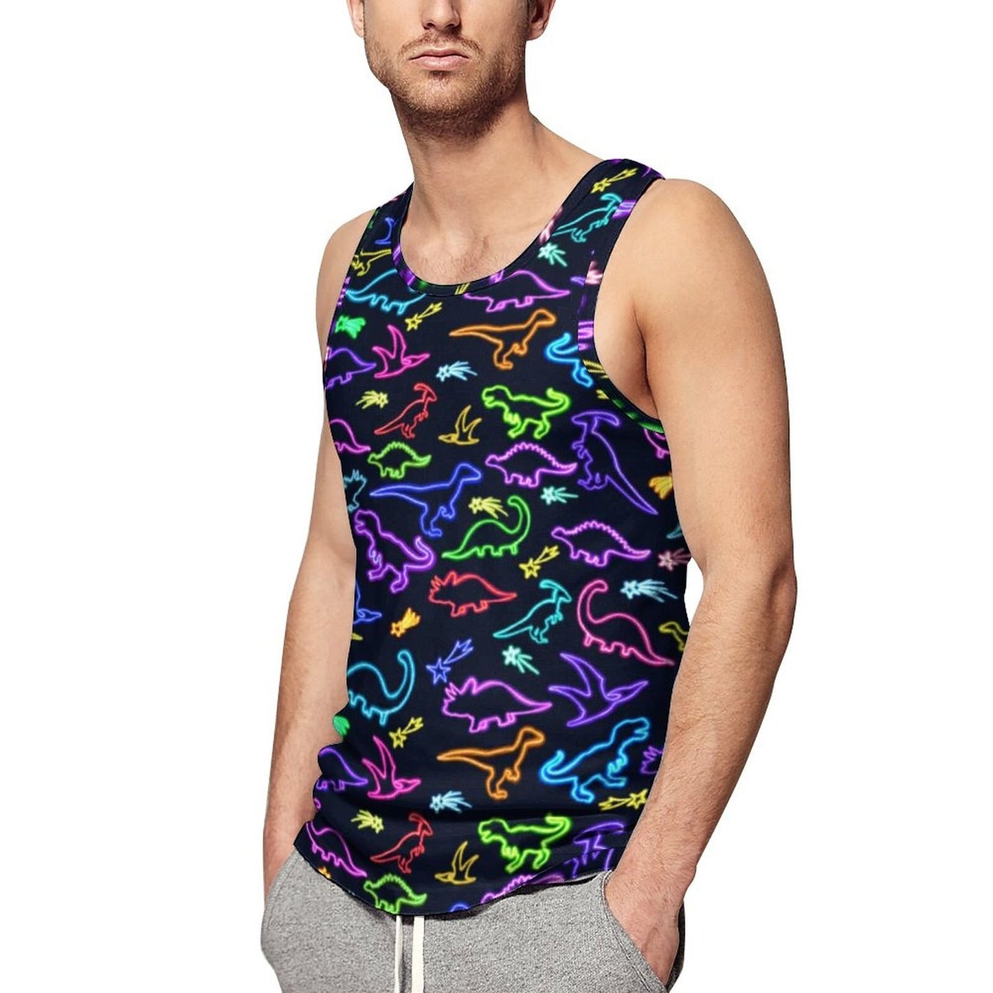 ABDL Dinosaur Print Tank Top