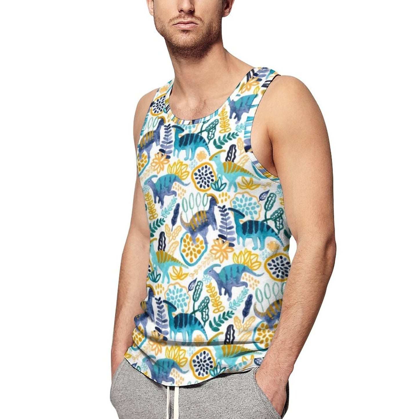 ABDL Dinosaur Print Tank Top