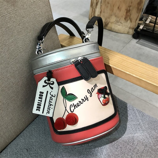 Cute Cherry Jam Bucket Bag