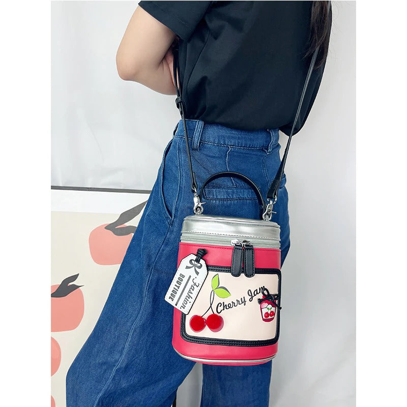 Cute Cherry Jam Bucket Bag